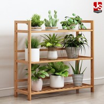 JS리빙 원목 화분진열대 베란다 화분정리대 76*23*70 우드 지센 3단 높은 틈새 화분대 다육이 [모델명: *371_ZEIHEN], 지센 (간단) 화분대
