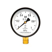 압력게이지 Y100진공 음압계 기본 압력계 0-0.6/1.0/1.6/2.5/4/6Mpa, T18-압력 0~6.0Mpa, 1개