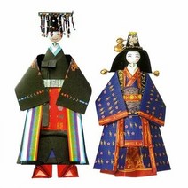 궁중의상종이접기(1) 구장복 적의 2매.
