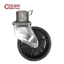 쟈키휠 텅잭 이동식 트레일러 잭 캐스터 휠 핀 아연 마감 금속 1200 lbs 캠퍼 보트 회전 부품 rv 캐러밴 액세서리