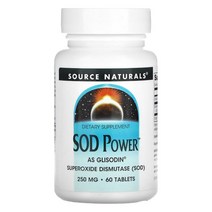 소스 네추럴스 SOD 파워 슈퍼옥사이드 디스뮤타제 글리아딘 글리소딘 250mg 60정