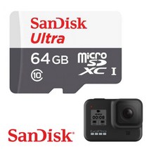 GOPRO HERO 9 마이크로SD 카드 64GB 메모리 SD카드 고프로9 고프로8 고프로7 GOPRO9 블랙 호환 악세서리, 상세페이지 참조