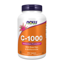 NOW Foods 나우푸드 C1000 씨천 250정 로즈힙스 열매 아스코르브산 아스코르빈산