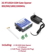 대문번호키 유리문 도어락 전자 현관문 4G RTU5024 GSM 게이트 오프너 릴레이 스위치 무선 원격 제어 도어 액세스 SMS 안테나 통화, US