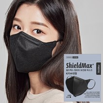 [쉴드맥스 컴포트 KF94 마스크 검정/흰색/베이지/그레이]-100% 국산원료-식약처 의약외품-제조사 직영판매-대형 블랙 개별포장-공공기관 약국 홈쇼핑 편의점 판매, 새부리 넉넉형 KF94 블랙, 50매