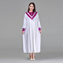 성가대복 성가대가운 찬양 현대 의류 크리스찬 교회 합창단 성자 의상 여성 성직자 가운 시 클래스 서비스 수녀 노래 AliExpress, design 4+XL