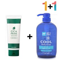 시카 클렌징 폼 약산성 BHA 진정 CICA 바하 얼굴개기름 살리실산 세안제 병풀잎수 쌀겨폼, 시카프라임폼 1개_메모토아이앰플 1개, 본상품선택