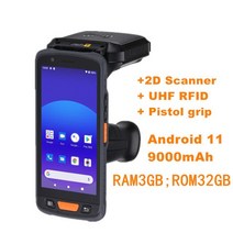 rfid nfc 복사기 태그 리더기 스티커 도어락 휴대용 카드 안드로이드 PDA 바코드 스캐너 휴대용 RFID 리더, 01 2D with UHF_01 미국