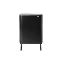 브라반티아 brabantia Brabantia BO Touch Bin HI - 1 x 60L Inner Bucket (Matte Black) Waste / Recycling Kit, 60 Liter, matte black, Single