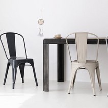 카페 인테리어 의자 인더스트리얼 철제 빈티지 의자, 그린, 1개