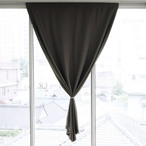 맞춤 블랑쉐 찍찍이 암막커튼 붙이는 벨크로커튼 / 봉집형 햇빛 차단 방풍 방한