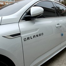 쉐보레 올란도 레터링 사이드 포인트 엠블럼/차량용 자동차 엠블렘, 올블랙, 올블랙