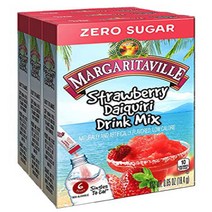 Margaritaville Singles To Go Water Drink Mix - Strawberry Daiquiri Flavored Non-Alcoholic Powder St, 1