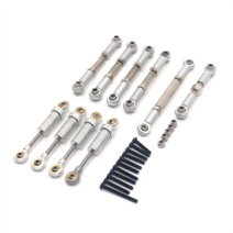 금속 충격 흡수기 섀시 링크 FMS FCX24 1/24 RC 크롤러 자동차용 스티어링 업그, 한개옵션0