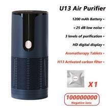 차량용 공기청정기 자동차공기청정기 미니 공기 청정기 Ionizer 발전기 탈취제 USB 홈 제거 포름 알데히드, 01 01, [01] 01