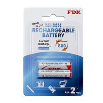 일본 FDK 충전지 800mAh 저방전 2입 충전지, 단품