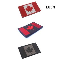 LUEN 펠크스 자수 패치 와펜 다용도 벨크로 가정 매장 업소 캐나다 국기 유니폼 옷 가방 용품