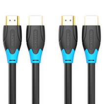 벤션 4K 골드블랙 HDMI 2.0 케이블, 2개, 0.75m
