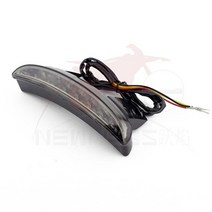 할리데이비슨커스텀 할리용품 할리데이비슨부품 투어링 sportster xl 883 1200 용 led 오토바이 테일 라이트 램프 모터 카페 레이서 리어 펜더 에지 브레이크 미등, 연기