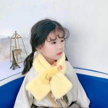 베베니즈 여아용 입체동물 큐트 머플러