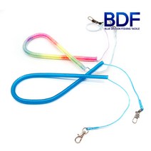 청룡조구 스프링줄 3M 5M 분실방지 연결고리 홀더 안전고리 도난방지 낚시, 01.레인보우 3M