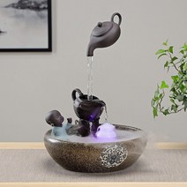 불교 분수대 낙수 분수대 사무실 개업선물 인조분수 부모님 생신선물 낙수 미니폭포 베란다 정원 공중부양 실내연못 천연 가습제, 옵션14