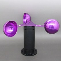 풍량 풍속 계 타워 풍속계 크레인 탐색 농업 기상 악기 알루미늄 합금 하우징 세 컵 유형, 03 Purple with base