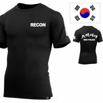 국산 육군 RECON 수색대대티 티셔츠 KOREA ARMY 군인 쿨론 로카티 군용 px티 군대