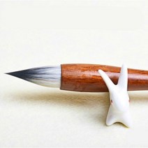 사군자 문방사우 배우기 쓰는 붓 서예붓 물로 동양화 서예 브러시 펜 모직 및 보라색 토끼 머리 고급 그리기 성인 짧은 쓰기