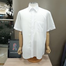 로베르따 115까지남성용 기능성 모달 텐셀 핀스트라이프 드레스 셔츠 반소매 일반핏 NCRA 2-905-1 2 4