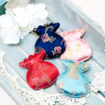 복주머니 초음파 (52x60mm)빨강색 액세서리 부자재 장식, 수량