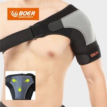 위즈맥스 이중커버 3D봉제 인-커버 어깨 보호대 어깨 보조 압박대 왼쪽 오른쪽별도, 왼쪽어깨용/ONE-SIZE
