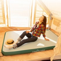 휴고스 캠핑매트 에어 자충 차박 층간소음 가방펌프포함 145x200x100