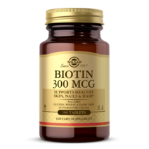 솔가 비오틴 300mcg 타블렛 글루텐 프리 비건 무설탕, 100정, 1개