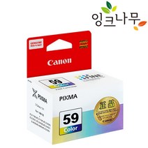 캐논 정품잉크 CL-59 CL59 PIXMA E409 E3390 E3391 E4290, PG-49 블랙/정품