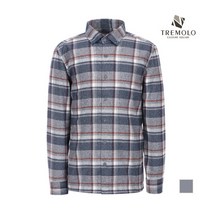 [브루노바피(남성)] [TREMOLO] 체크 패턴 소프트 터치 셔츠_TRBNLVW9401