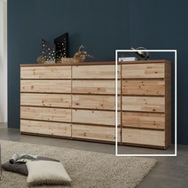 [우아미가구] 티아 삼나무 5단 슬림 서랍장 600, 색상:아카시아삼나무, 상세 설명 참조