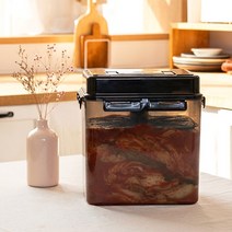 28.7cm 블랙누름독 12리터 절임통 김치통