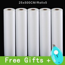 진공 쌀 식품 보관 용기 상자 가정용 포장 가방 실러 가방 신선한 긴 유지 500cm, 협력사, 25cm5롤