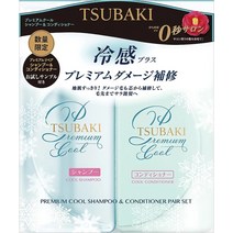 TSUBAKI 일본 츠바키 프리미엄 쿨 샴푸 트리트먼트 세트 490ml 손상모 복구, 490ml 세트개