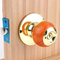 1000우드 원형 방문 손잡이 문고리 실린더, 1000우드 침실(키타입)