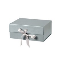 리빙앤도 고급 리본매듭 기프트박스 1호, 1개, 실버