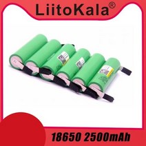 배터리 Liitokala 100% 18650 2500 mah bateria recarregável 3.6 v inr18650 25r m 20a descarga +, one option, 1pcs battery