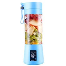 닭가슴살믹서기 초고속 진공블렌더 무선 레트로 미니믹서기 푸드프로세서 휴대용 홈 usb 충전식 4 블레이드 전기 믹서 과일 스무디 믹서기 기계 우유 메이커 주스 추출물, 푸른