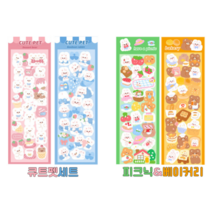 다꾸스티커 다이어리꾸미기스티커 씰스티커 14종세트, 스티커14종