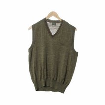 갤럭시 브라운 울 조끼 남자 4088