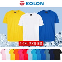 모니즈 공용 쿨론 라운드 쿨 반팔 티셔츠 S~3XL 빅사이즈 13컬러 WTSB703