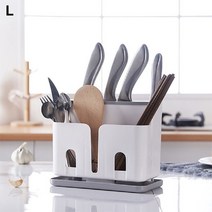 위witju_만능 스탠드형 칼꽂이 화이트+그레이 투톤 칼집 조리도구 보관 부엌 블럭 블록 보관함 주방♥eternally, ♥eternallyy!!, ♥Joenujoeun♥