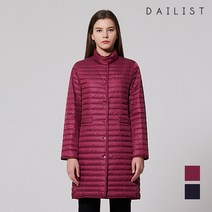 올리비아로렌 장기장 체크 배색 다운점퍼 2MDEKDVSC411