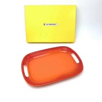 [르 쿠르제] 직사각 접시 트레이 접시 31 x 21cm 5종색상 오렌지 블루 레드 핑크 보 퍼플